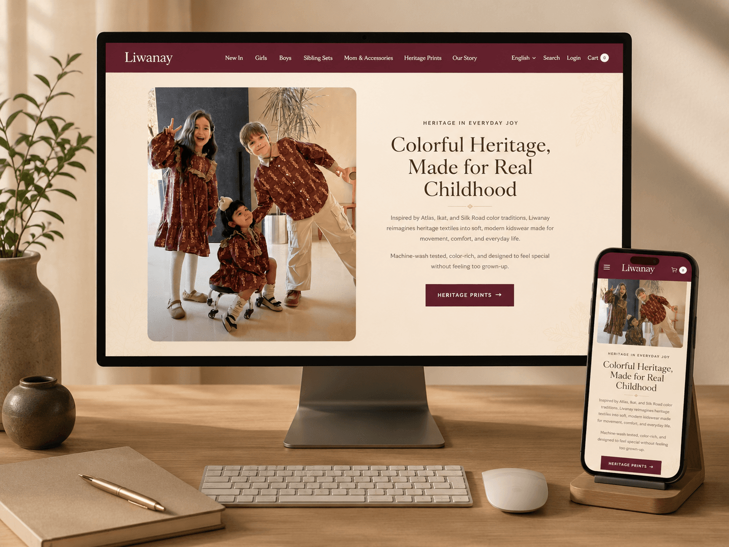LIWANAY brand story page