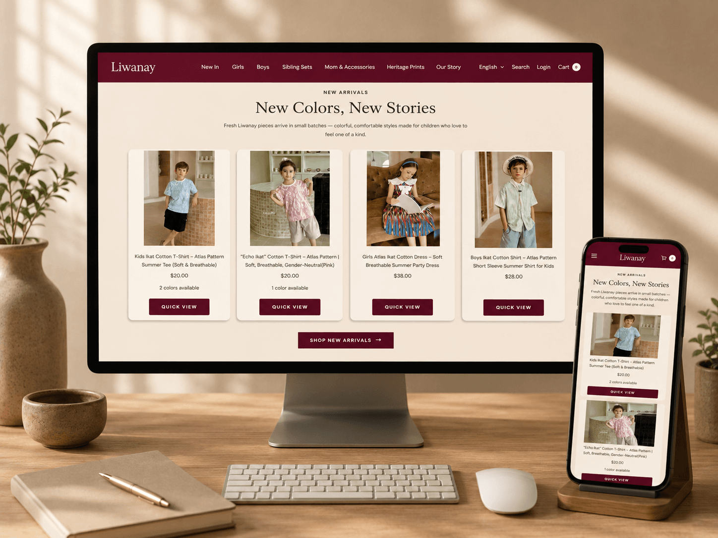 LIWANAY new arrivals storefront