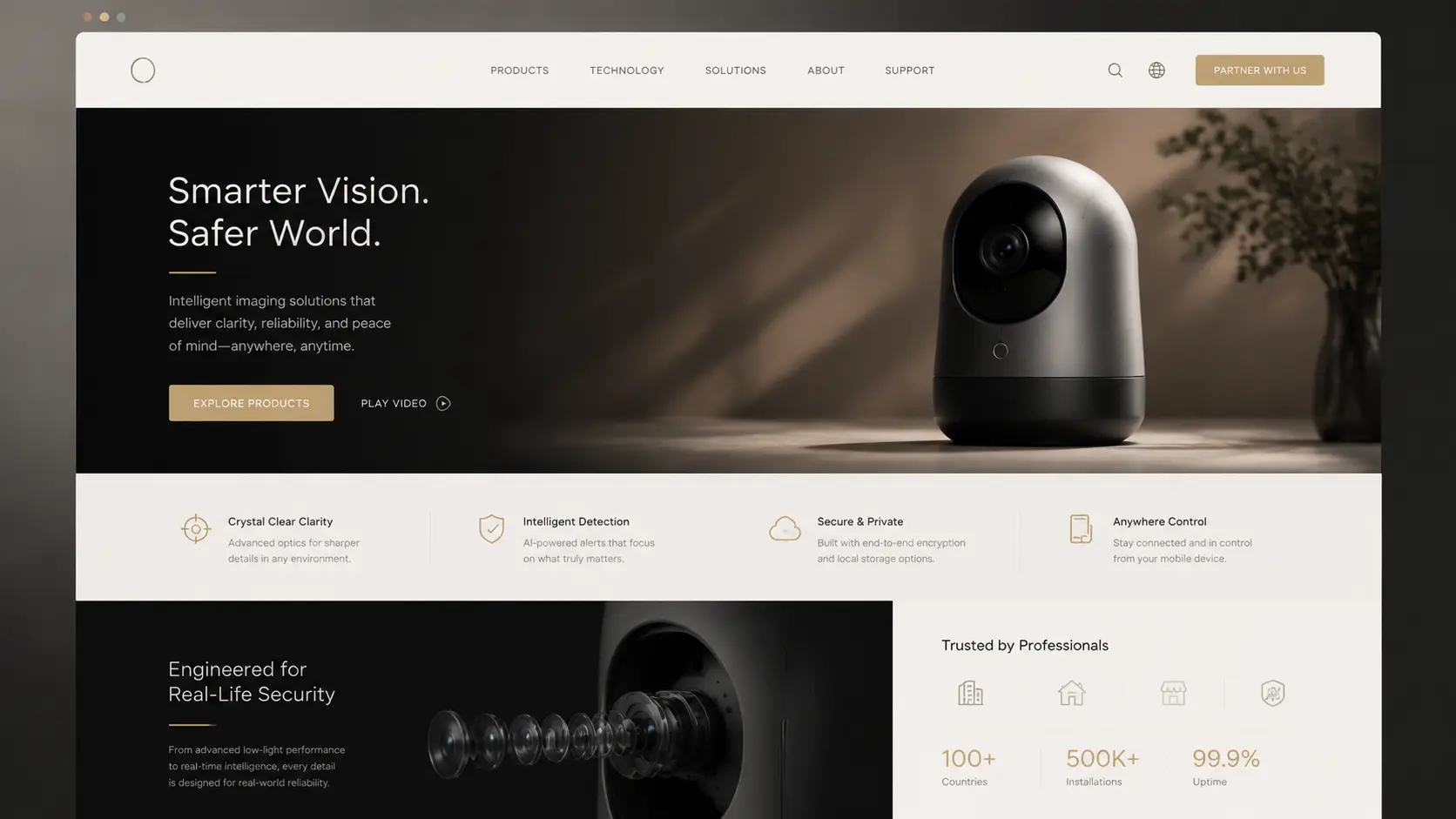 Premium brand website after concept