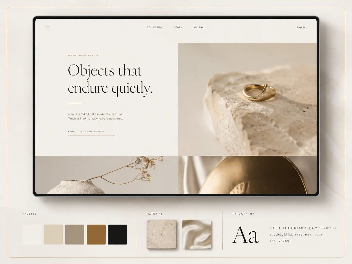 Quiet Luxury brand direction card