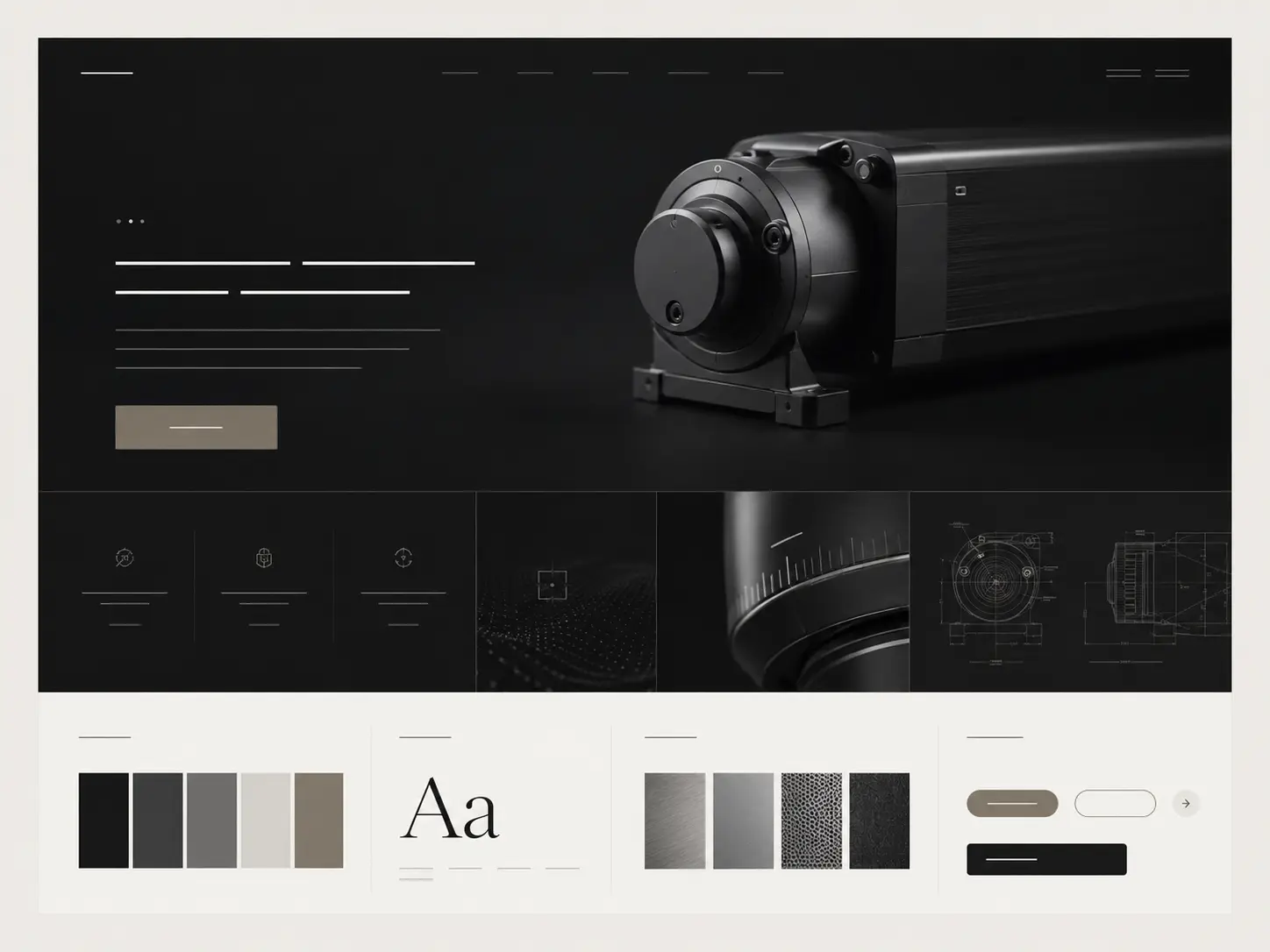 Tech Precision brand direction card