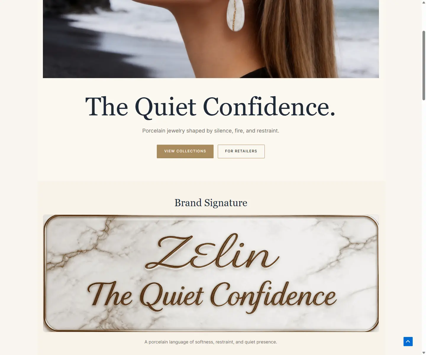 ZELIN ART mobile homepage screenshot